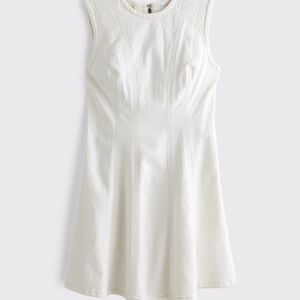 NWT A&F Mila High-Neck Denim Mini Dress